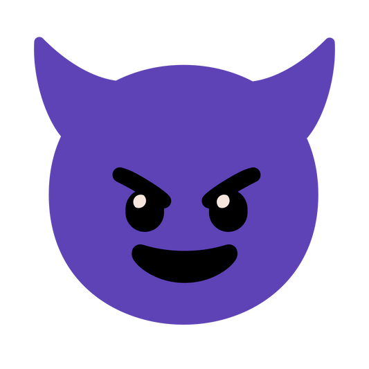 Smiling Face with Horns - Purple • EMJ-016